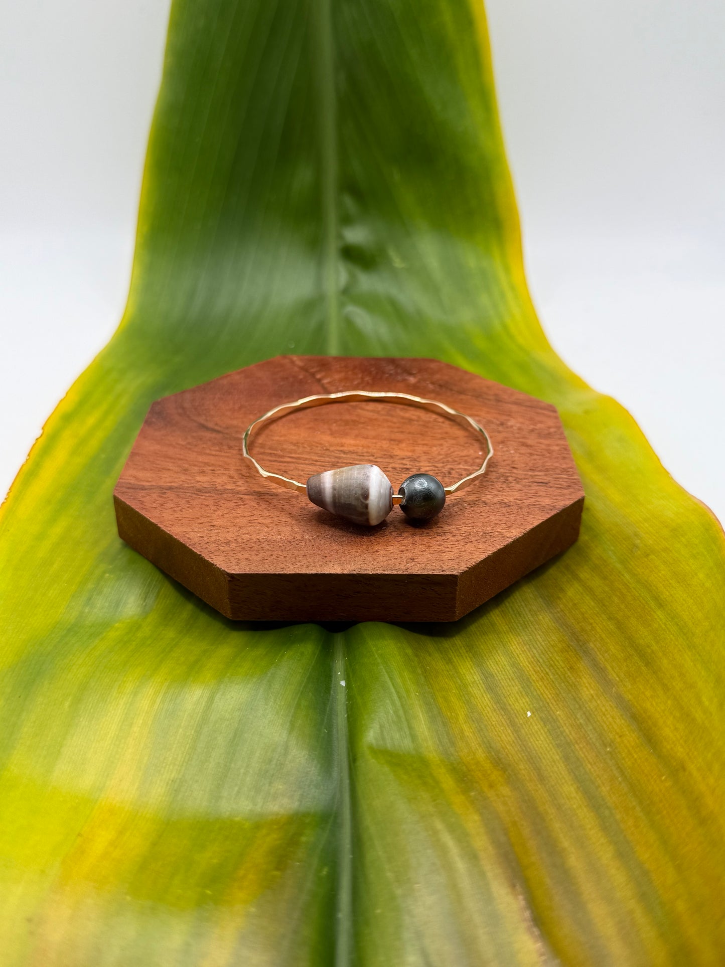 Tahitian Bangle Size 7" Gold Filled