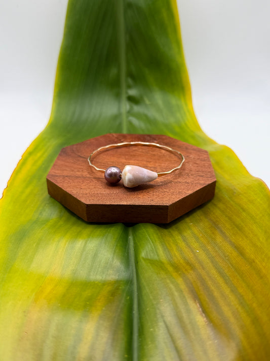 Tahitian Bangle Size 7.5" Gold Filled