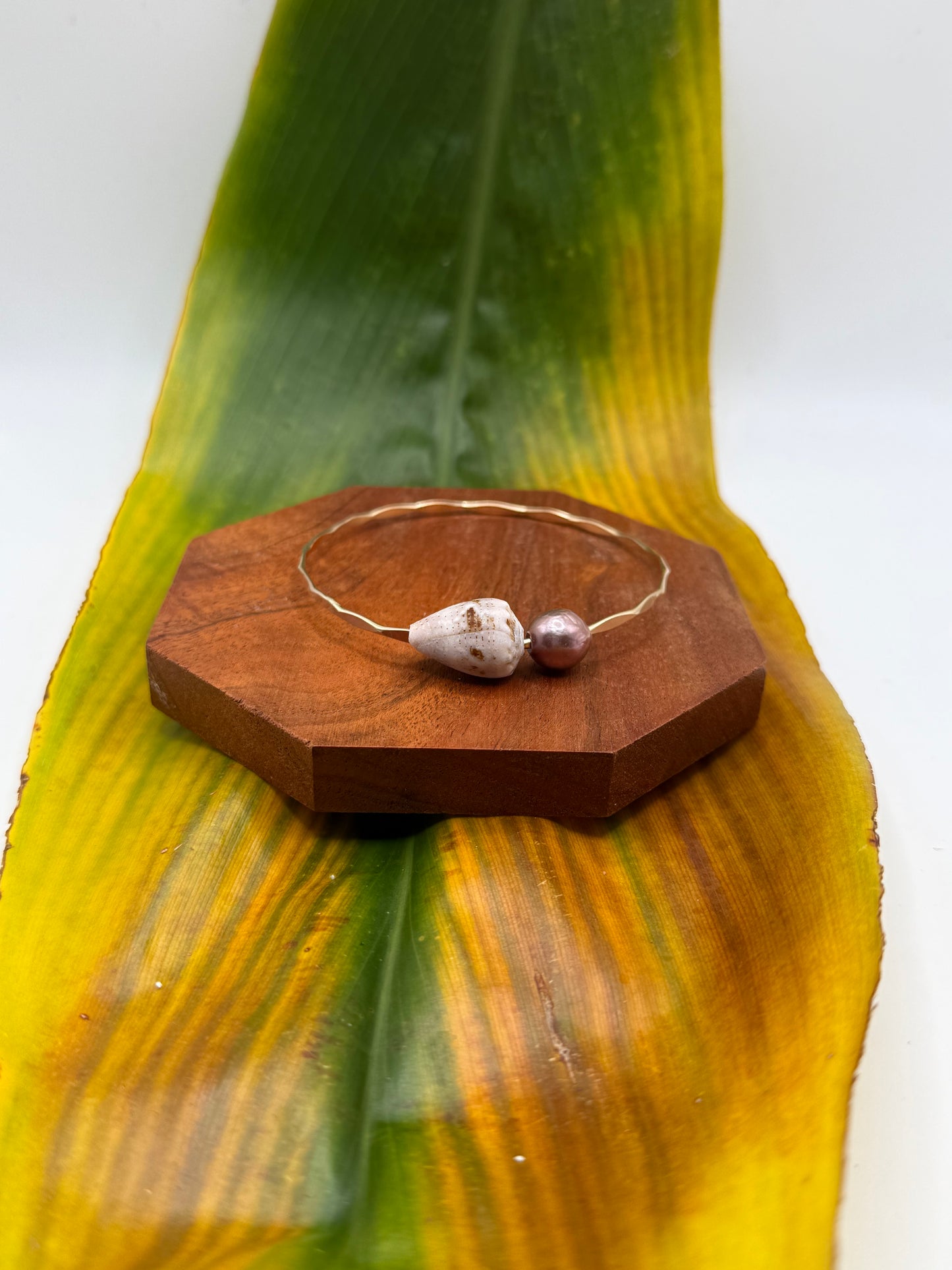 Fiji Bangle Size 8" Gold Filled