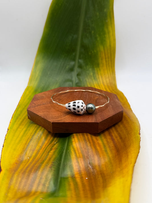 Tahitian Bangle Size 8" Gold Filled