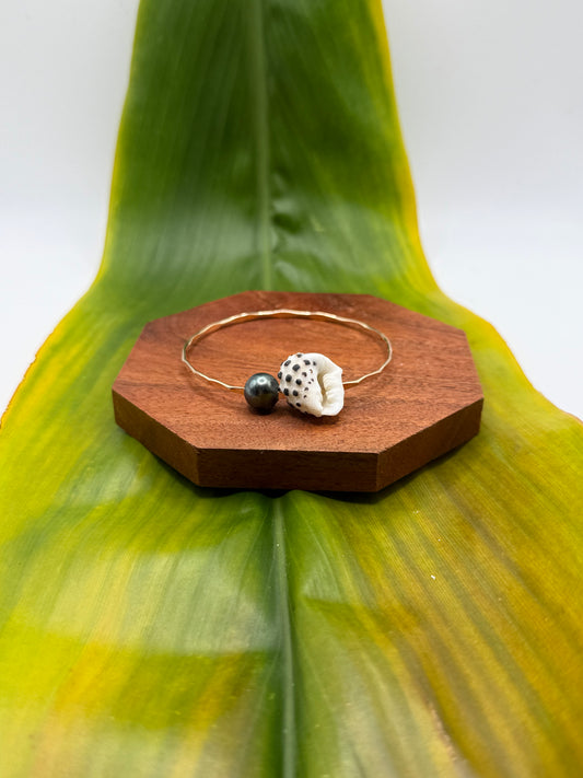 Tahitian Bangle Size 7.5" Gold Filled