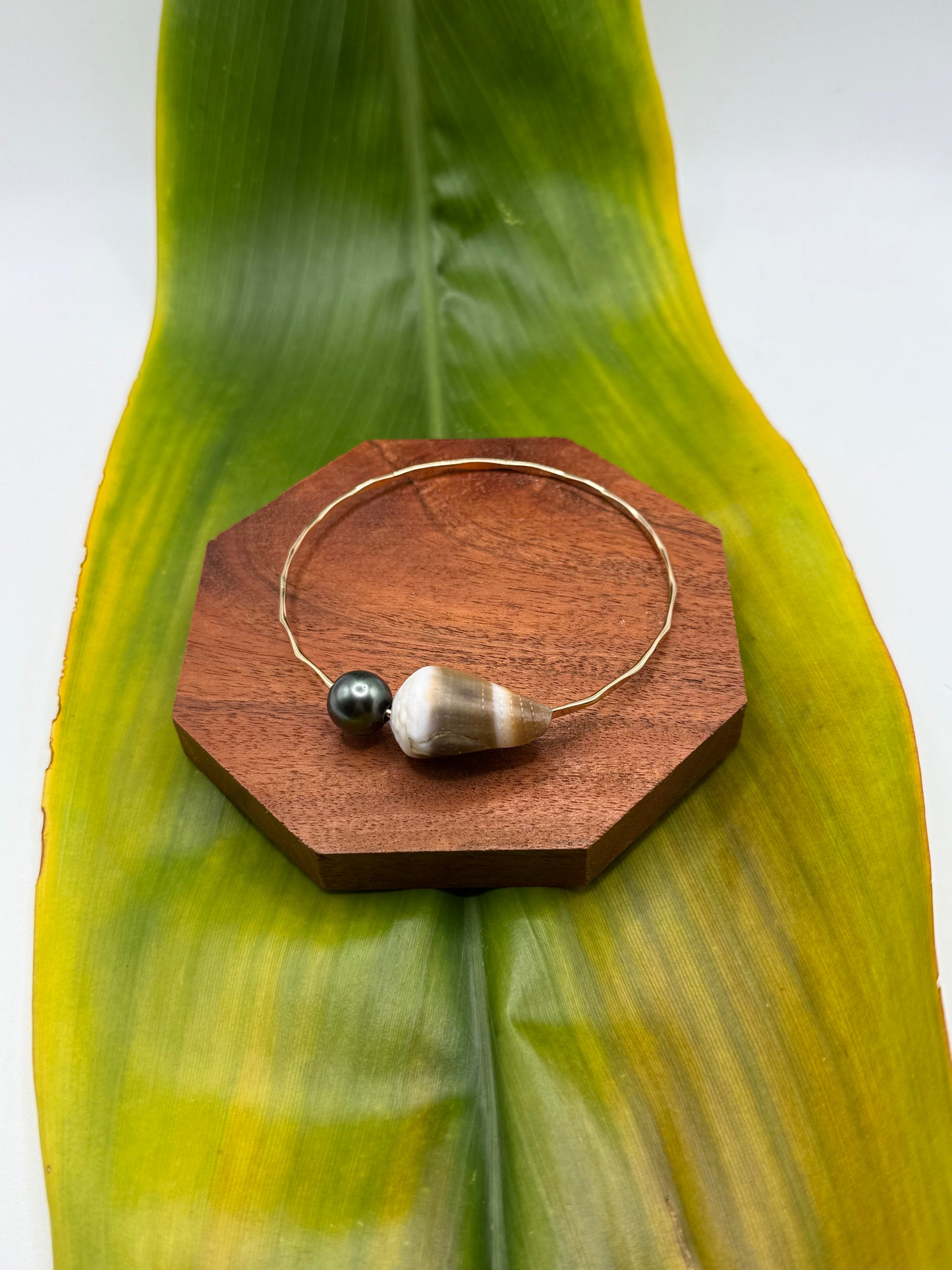 Tahitian Bangle Size 9" Gold Filled