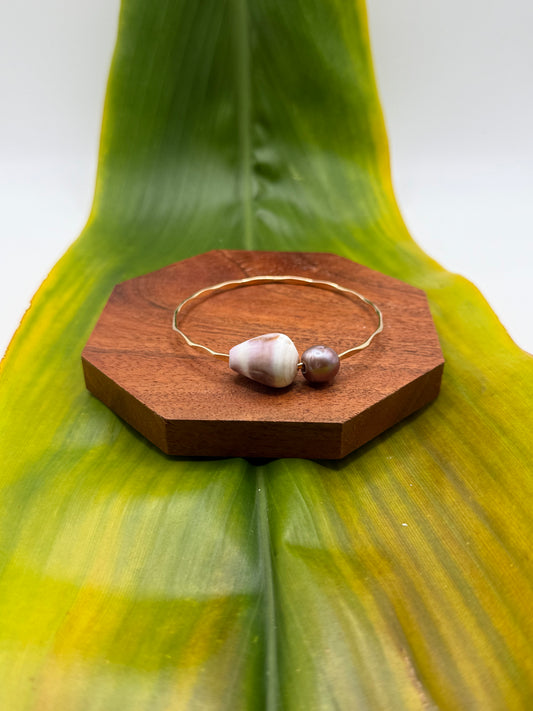 Tahitian Bangle Size 7.5" Gold Filled