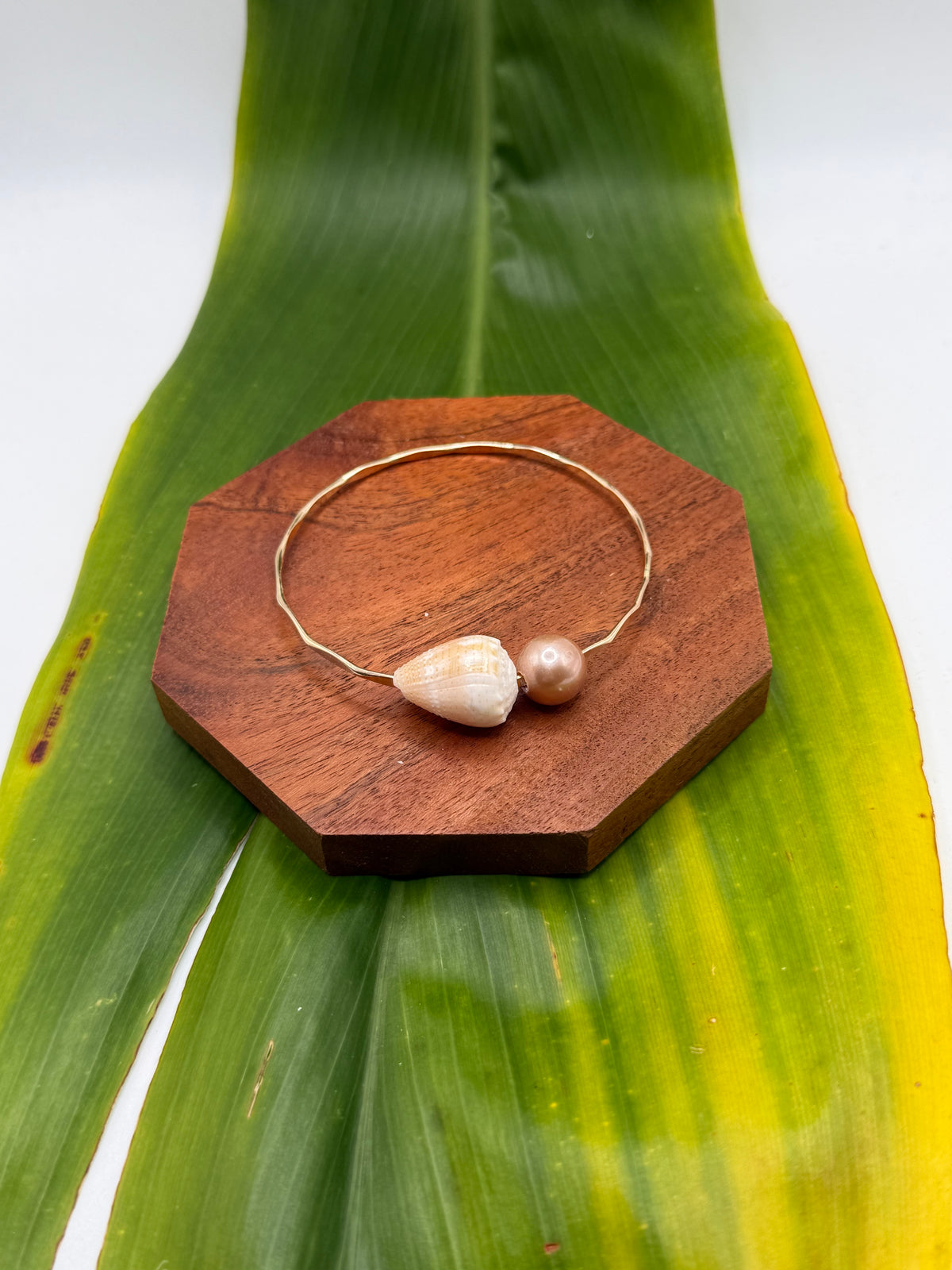 Tahitian Bangle Size 8" Gold Filled