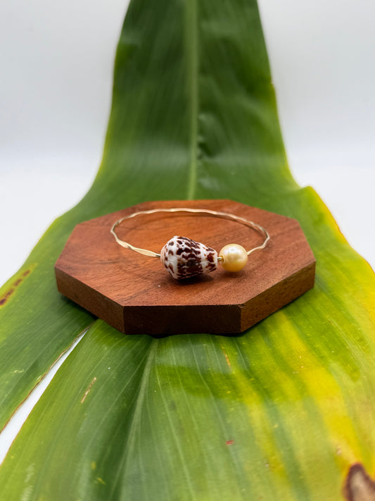 Tahitian Bangle Size 8" Gold Filled