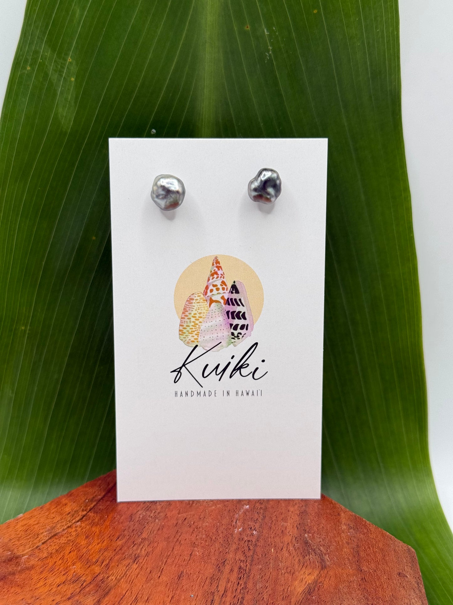 Keshi Pearl Studs