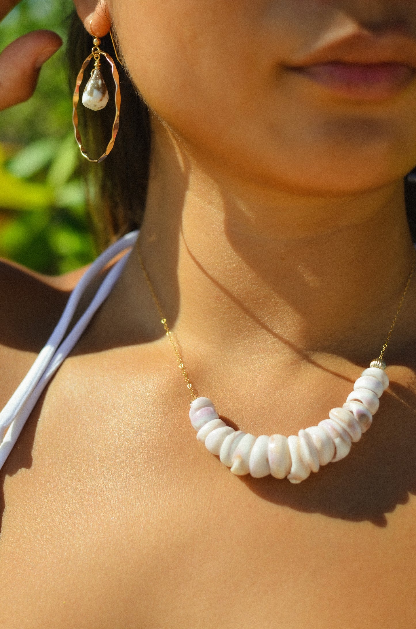 Puka Shell Necklace 18" Gold Filled