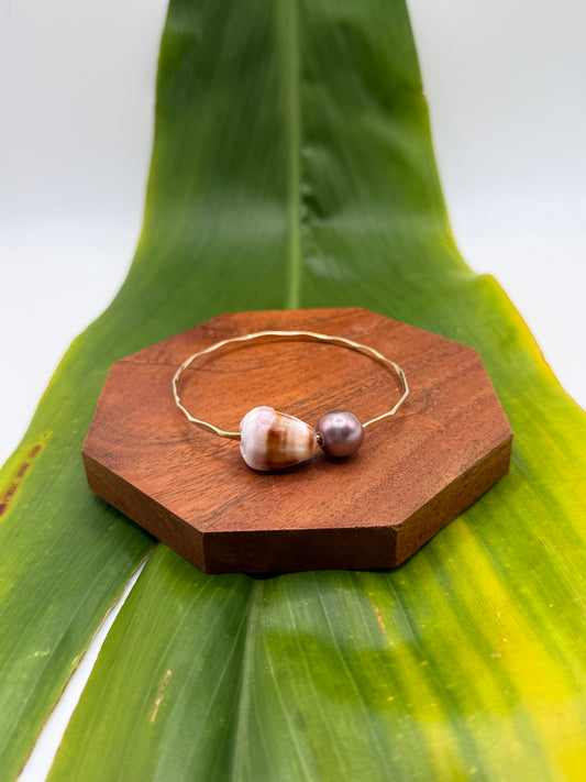 Tahitian Bangle Size 7.5" Gold Filled