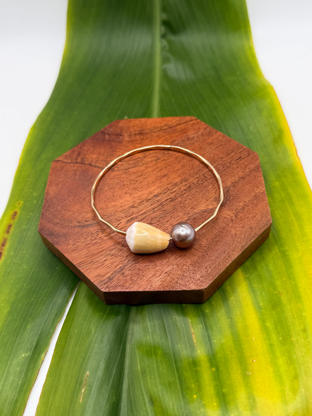 Tahitian Bangle Size 7.5" Gold Filled