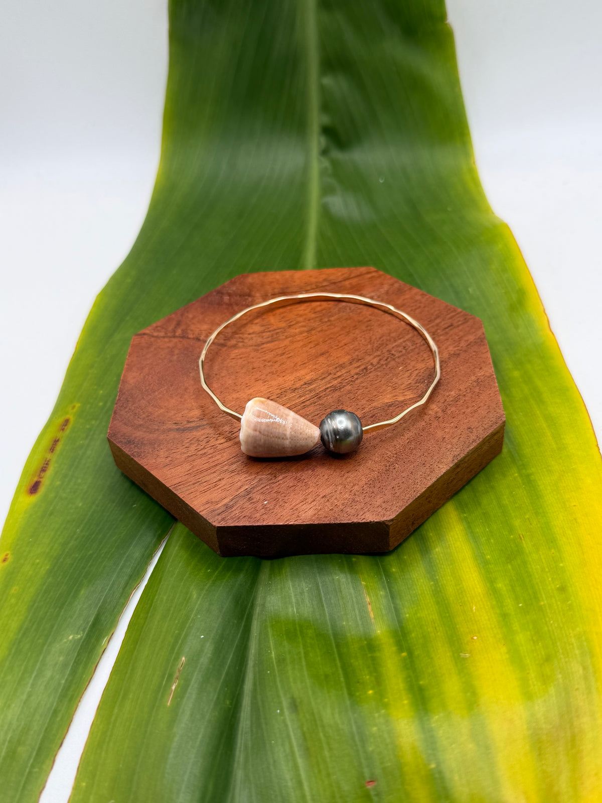Tahitian Bangle Size 8" Gold Filled