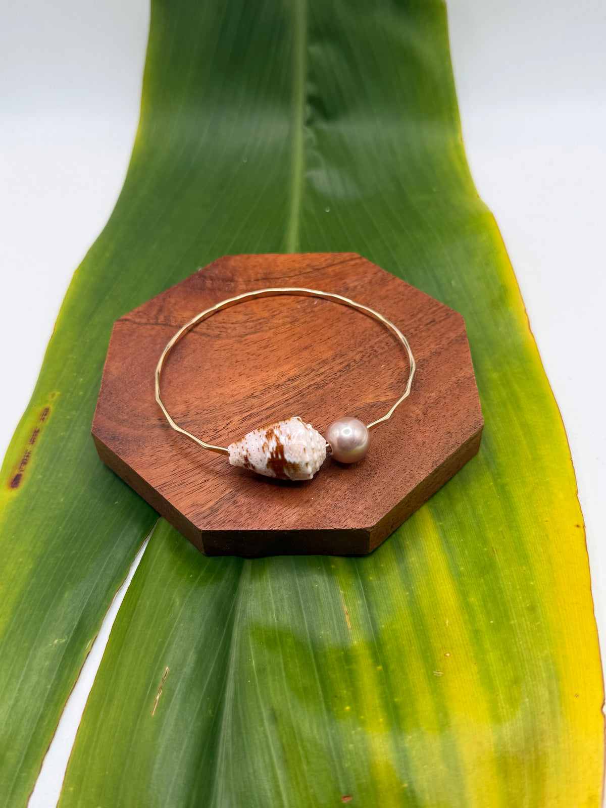 Tahitian Bangle Size 8.5” Gold Filled