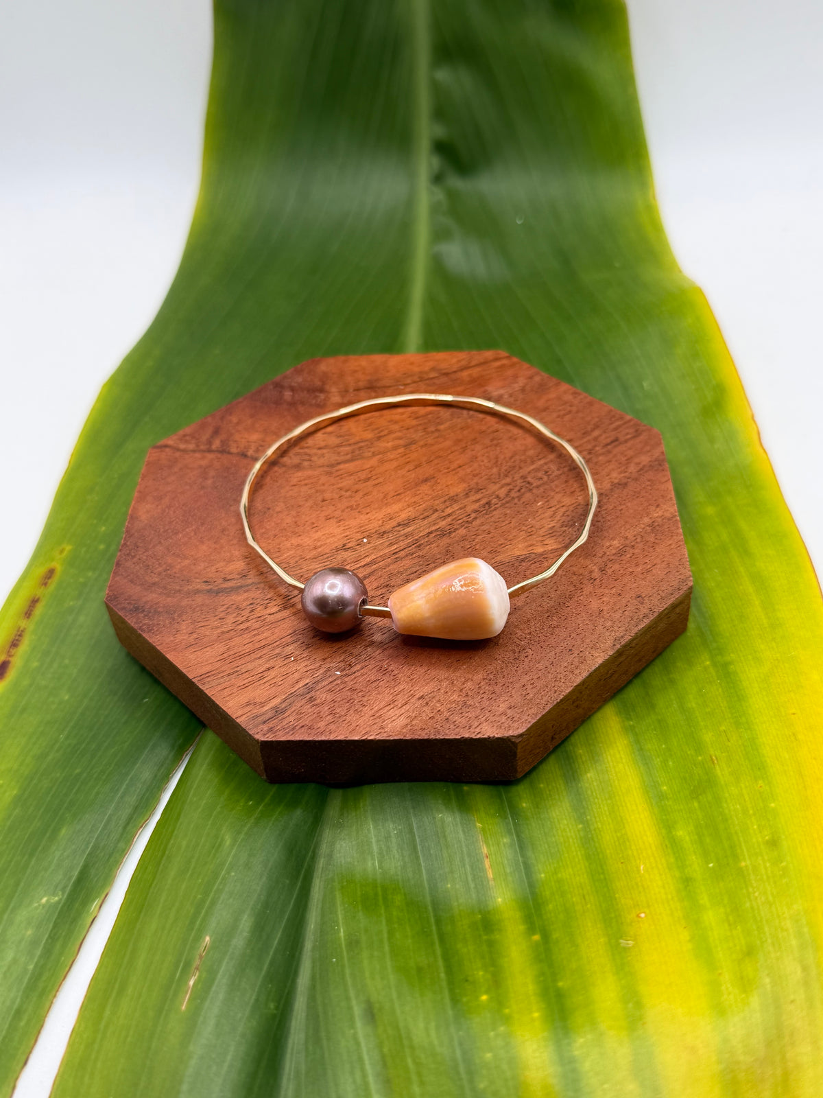 Tahitian Bangle Size 8" Gold Filled