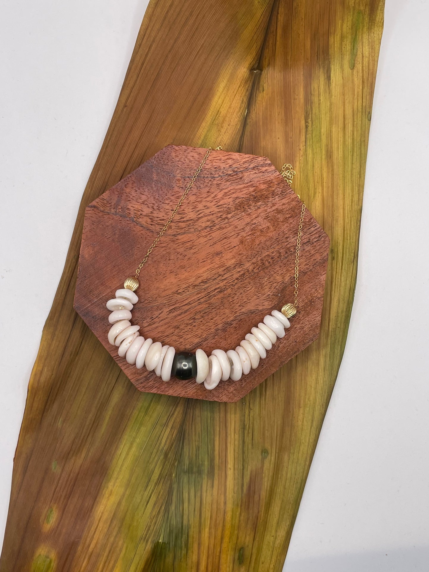 Puka Shell Necklace 20" Gold Filled