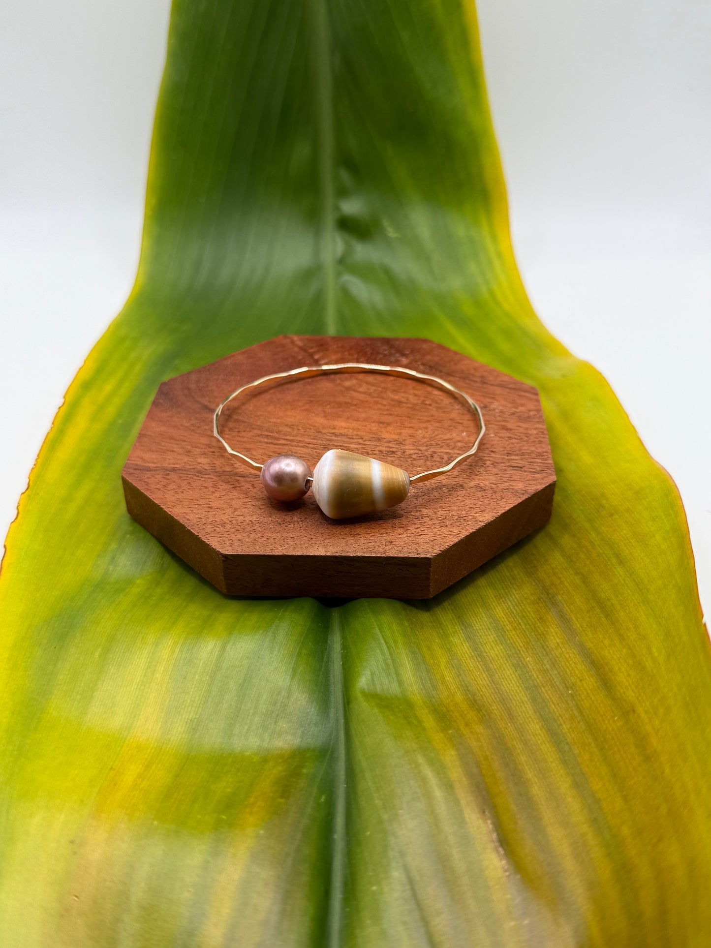 Tahitian Bangle Size 8" Gold Filled