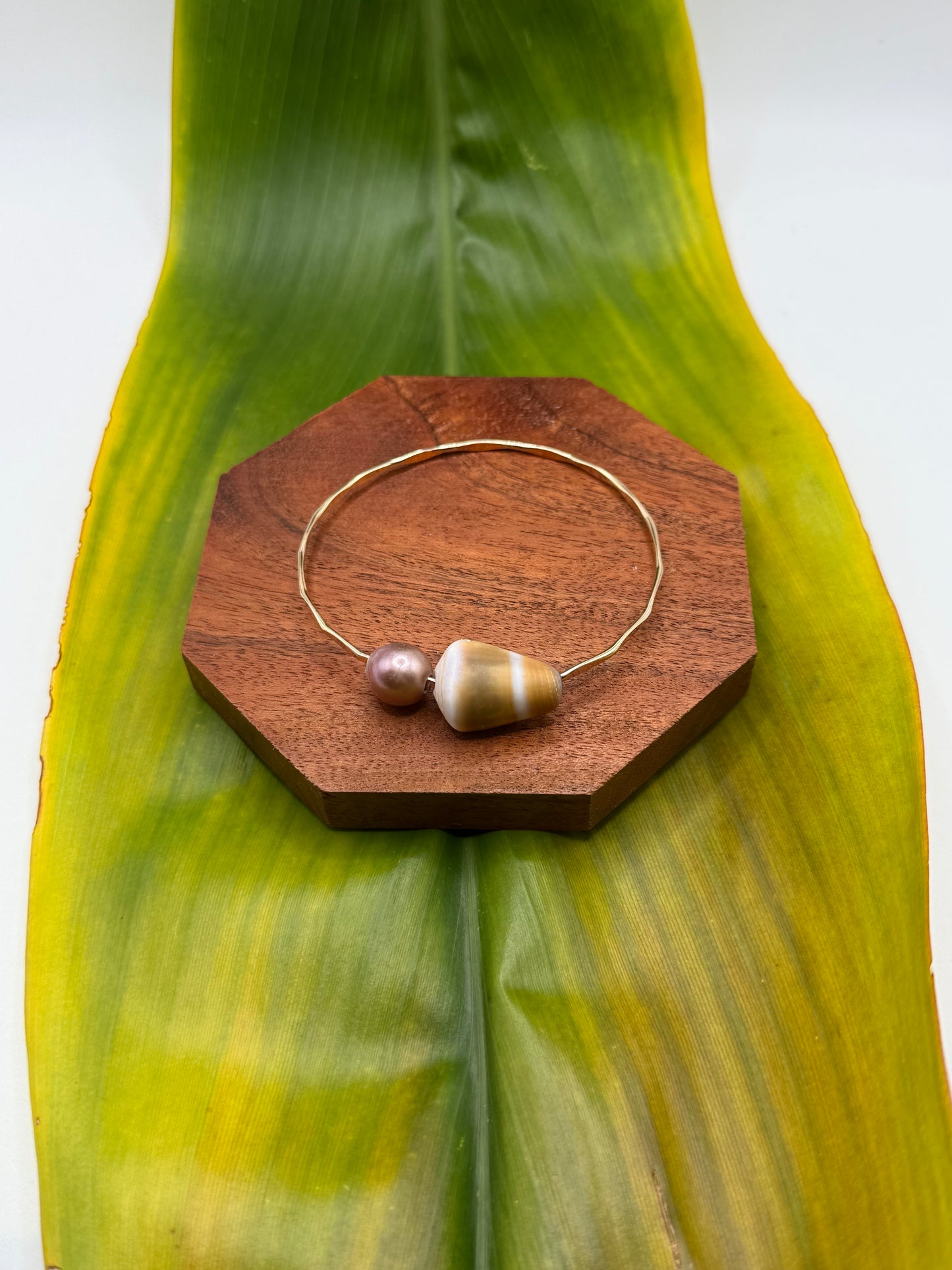 Tahitian Bangle Size 8" Gold Filled