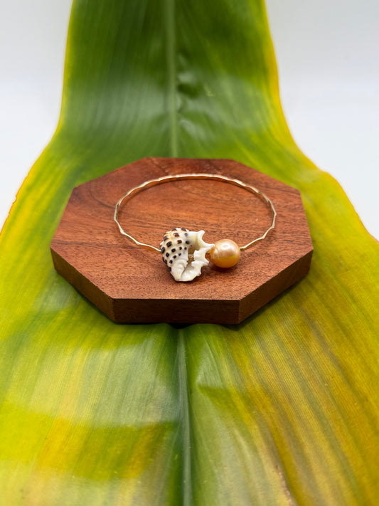 Tahitian Bangle Size 8" Gold Filled