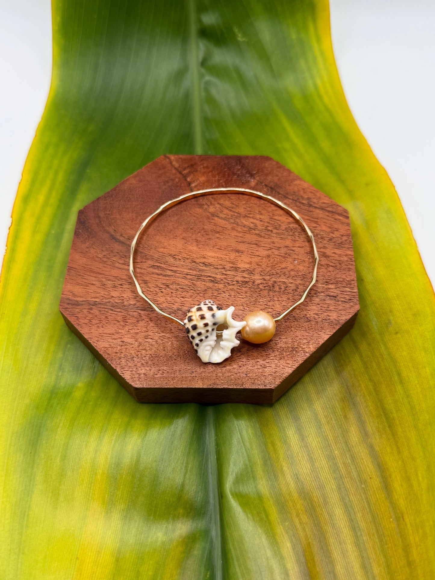 Tahitian Bangle Size 8" Gold Filled