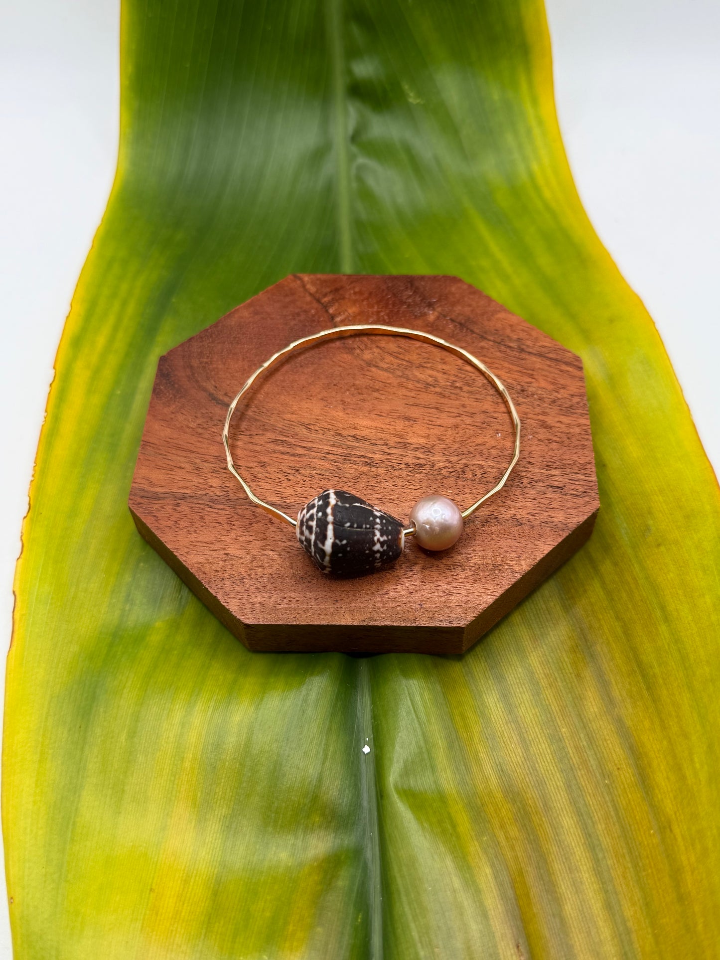 Tahitian Bangle Size 8" Gold Filled