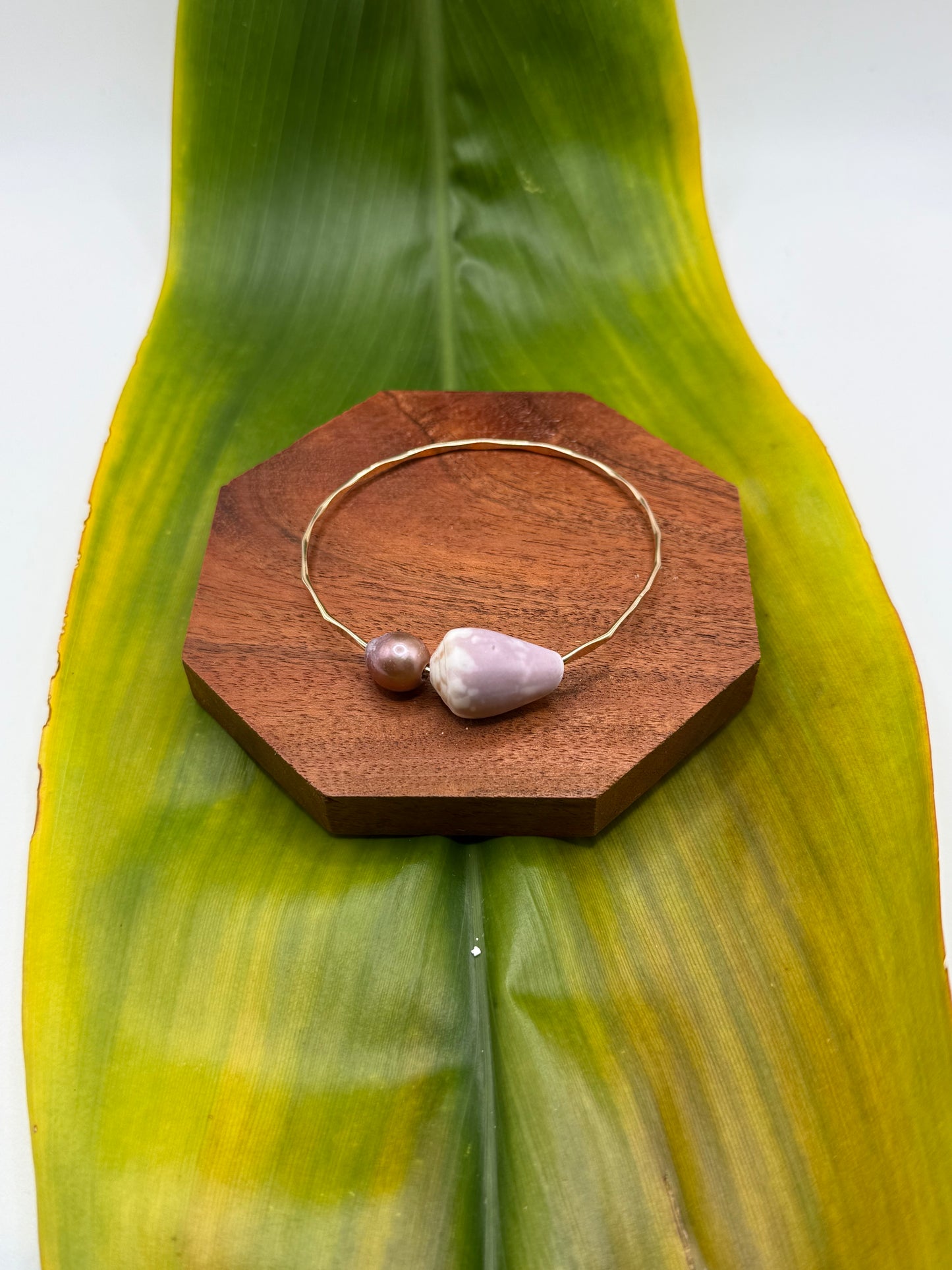 Tahitian Bangle Size 8" Gold Filled