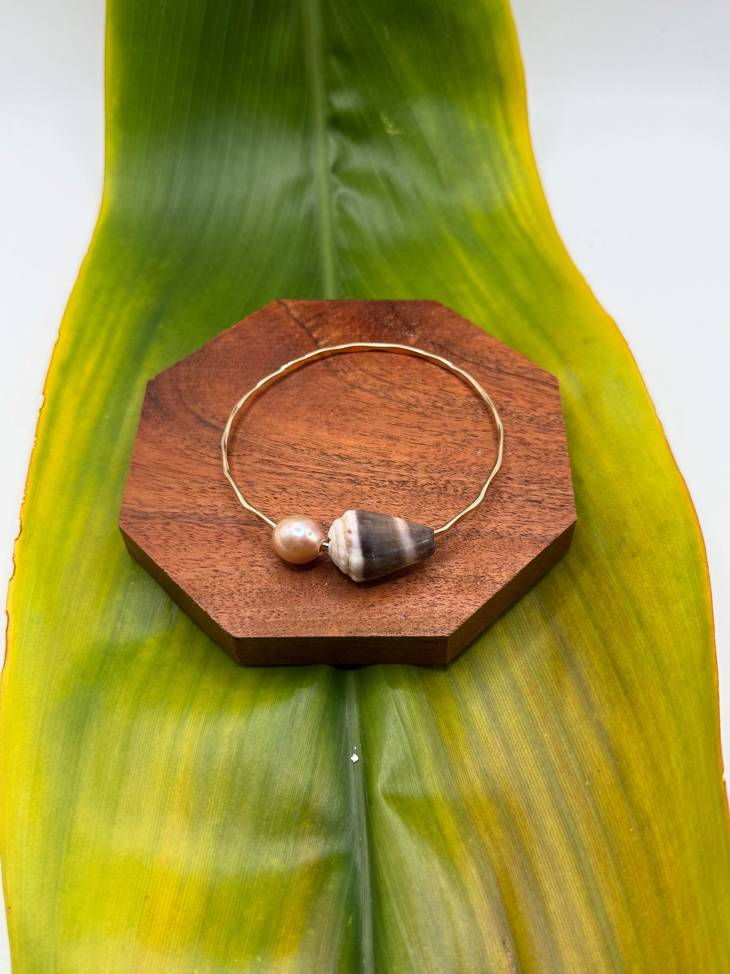 Tahitian Bangle Size 8" Gold Filled