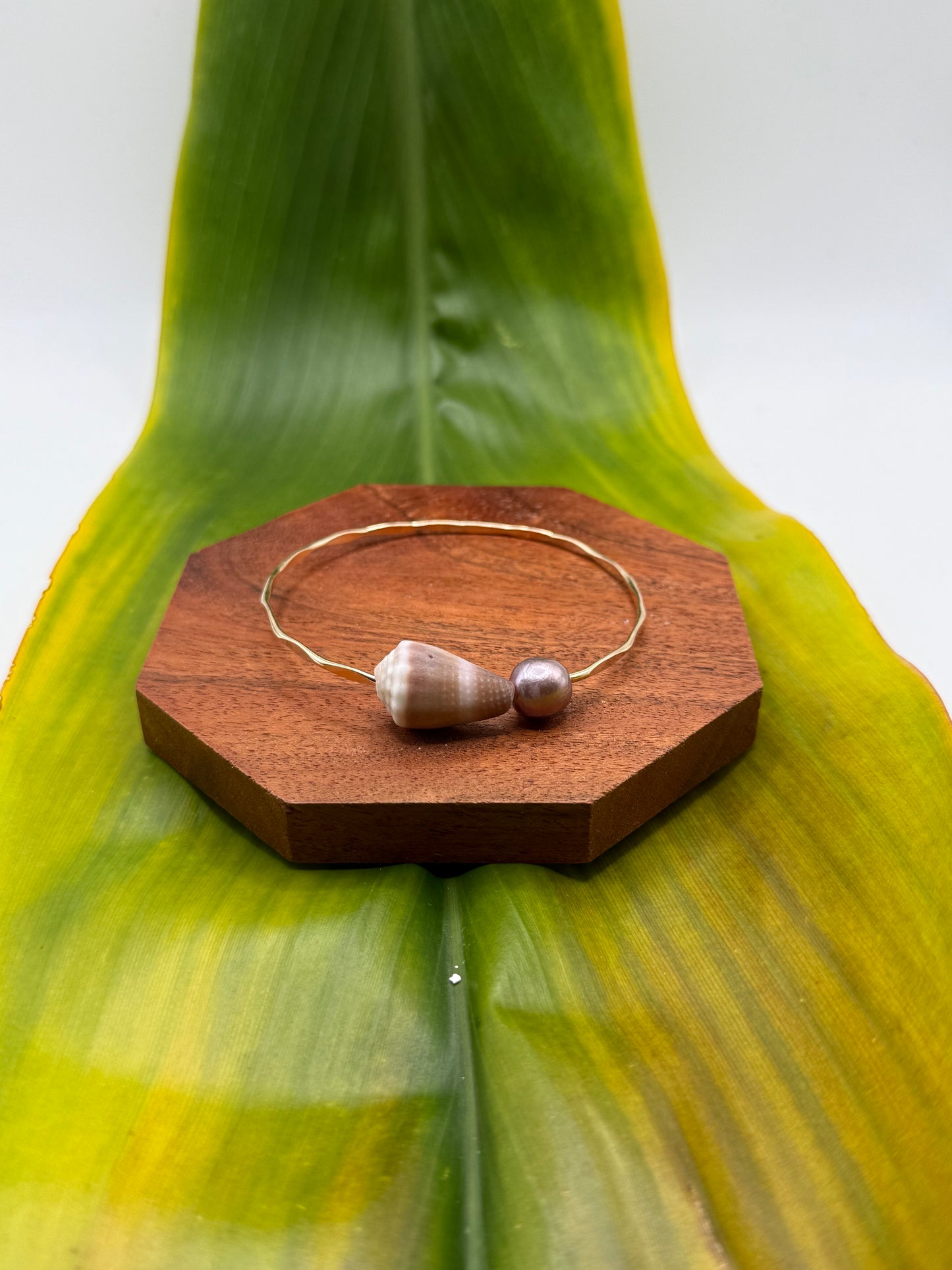 Tahitian Bangle Size 8" Gold Filled