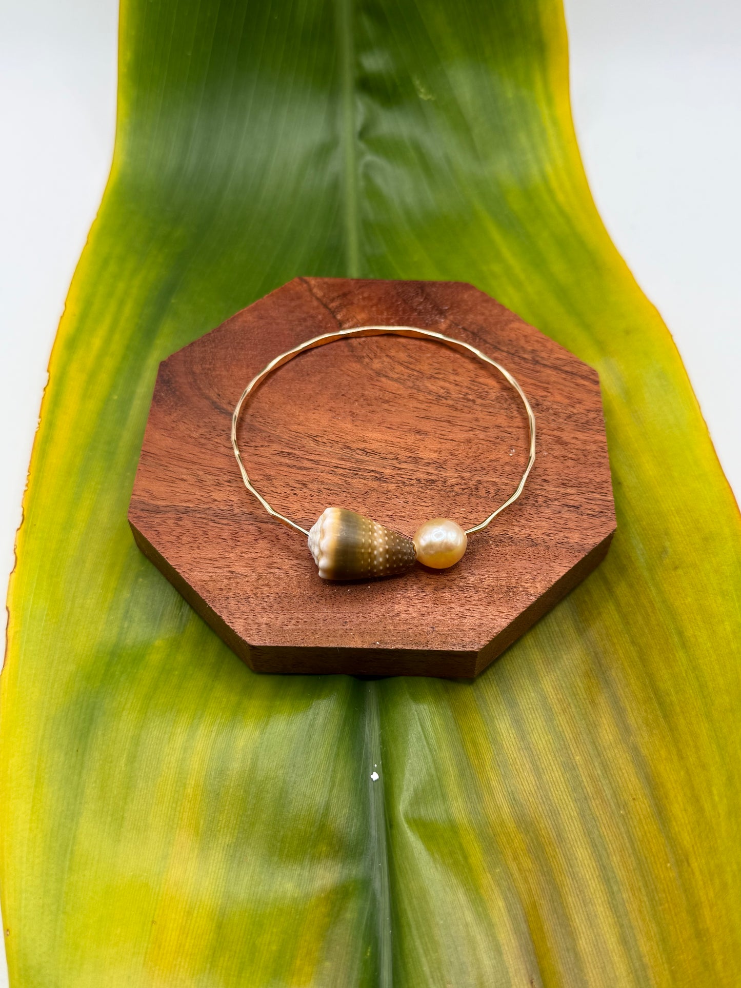 Tahitian Bangle Size 8" Gold Filled