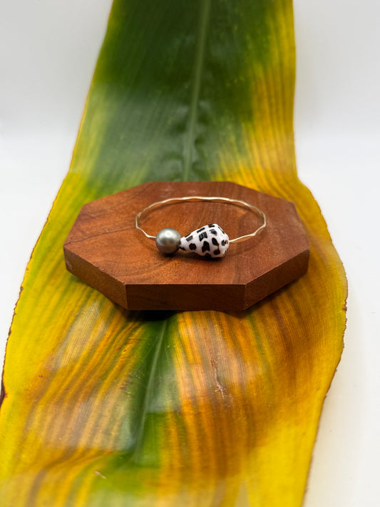 Tahitian Bangle Size 7" Gold Filled