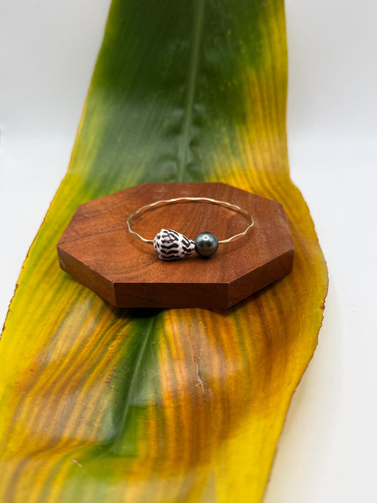 Tahitian Bangle Size 7" Gold Filled