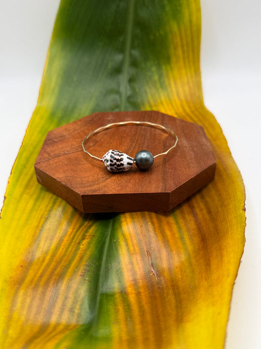 Tahitian Bangle Size 7" Gold Filled