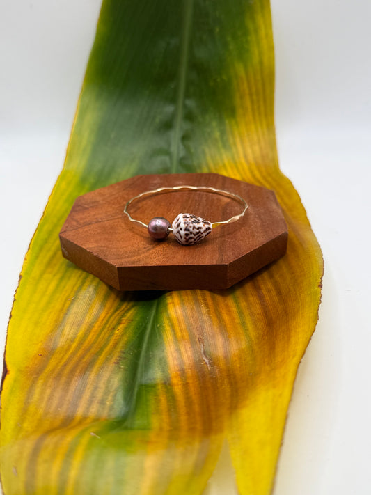 Tahitian Bangle Size 7" Gold Filled