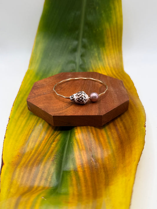 Tahitian Bangle Size 7" Gold Filled