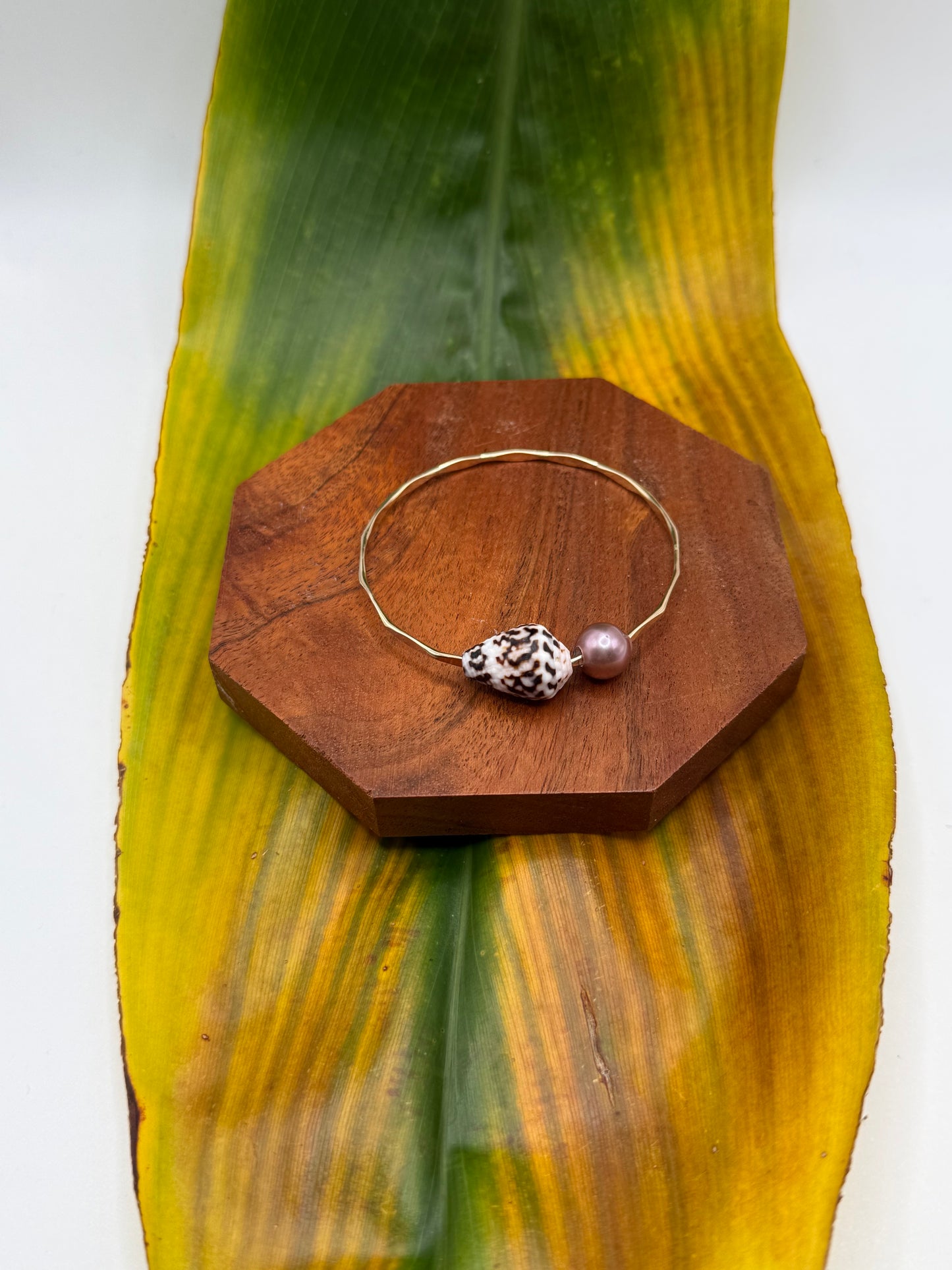 Tahitian Bangle Size 7" Gold Filled