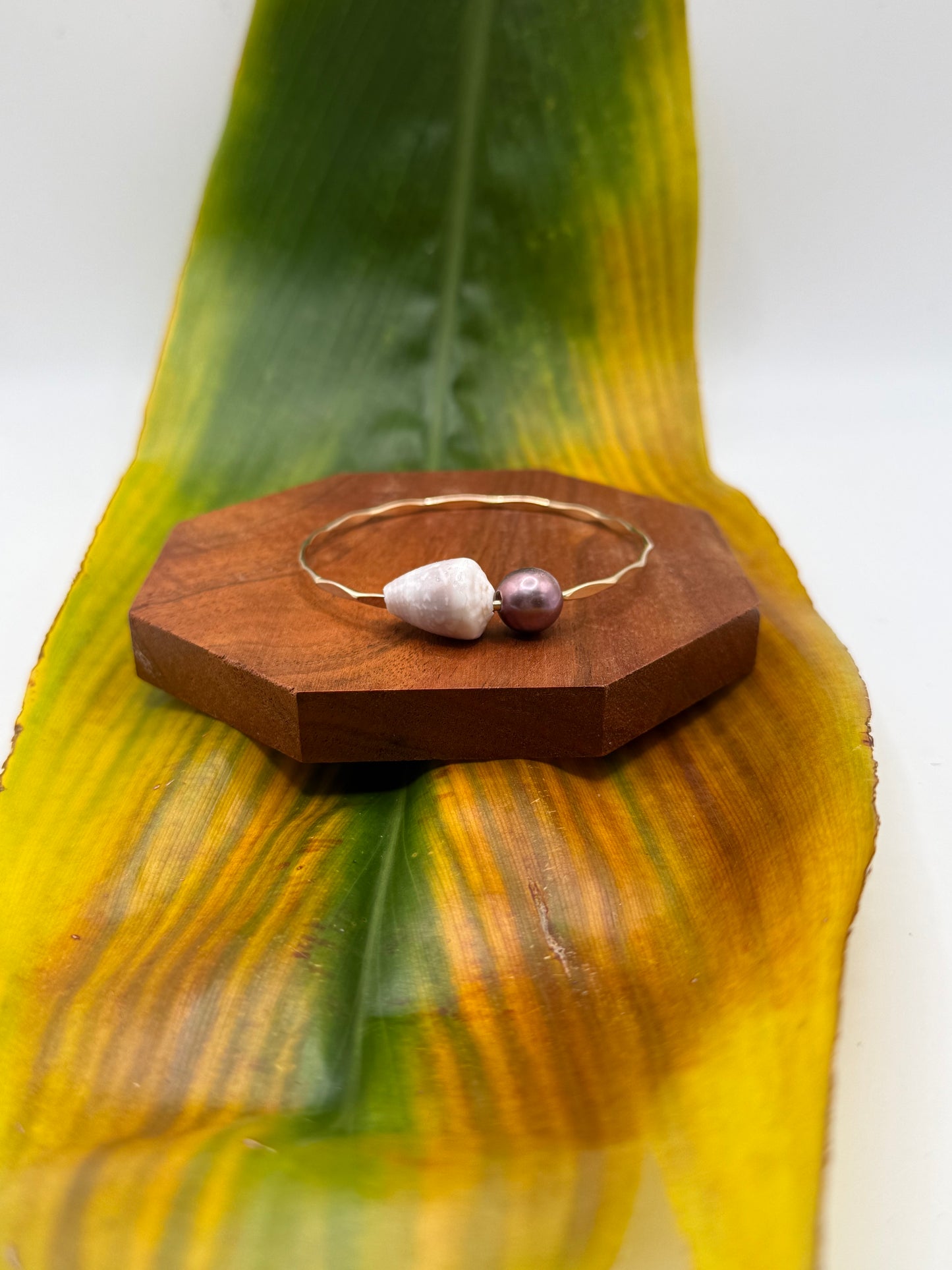 Fiji Bangle Size 7.5" Gold Filled