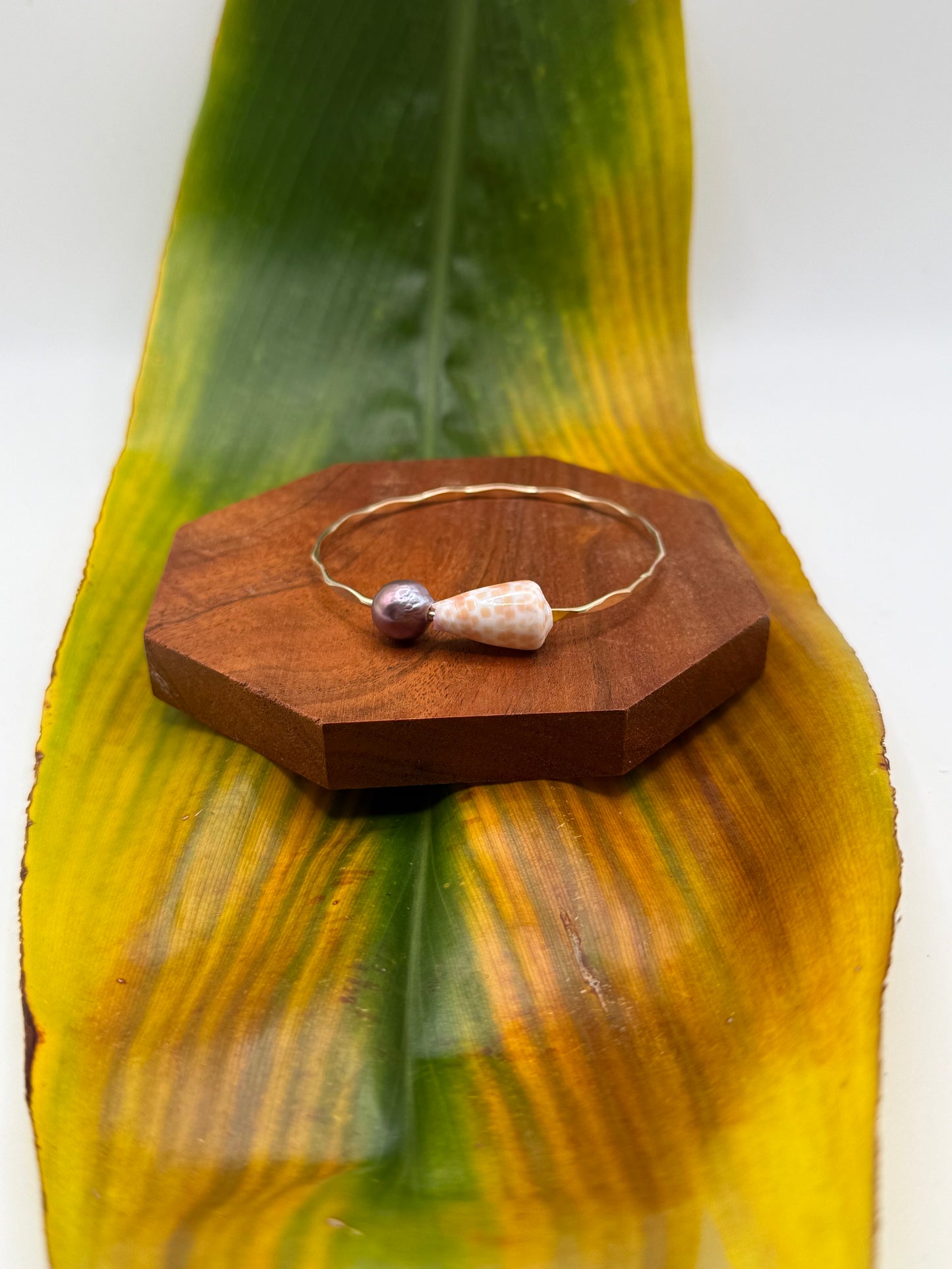 Fiji Bangle Size 7.5" Gold Filled