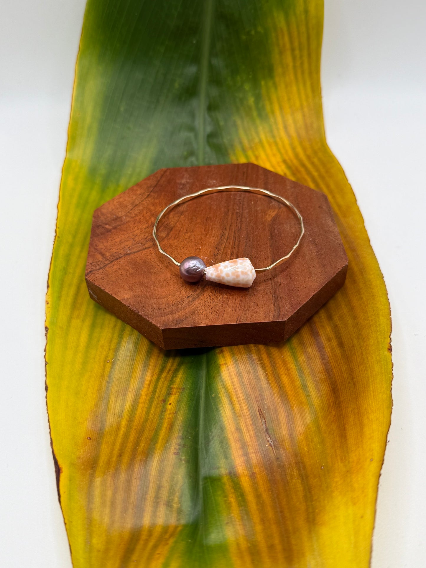 Fiji Bangle Size 7.5" Gold Filled