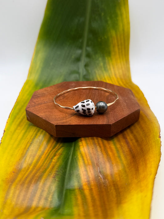 Tahitian Bangle Size 7.5" Gold Filled