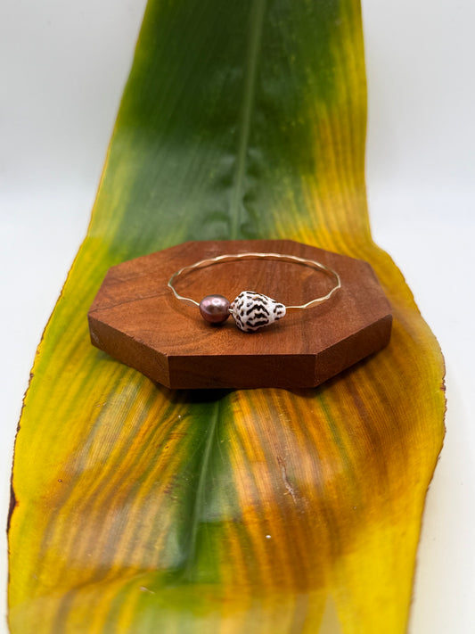 Tahitian Bangle Size 7.5" Gold Filled