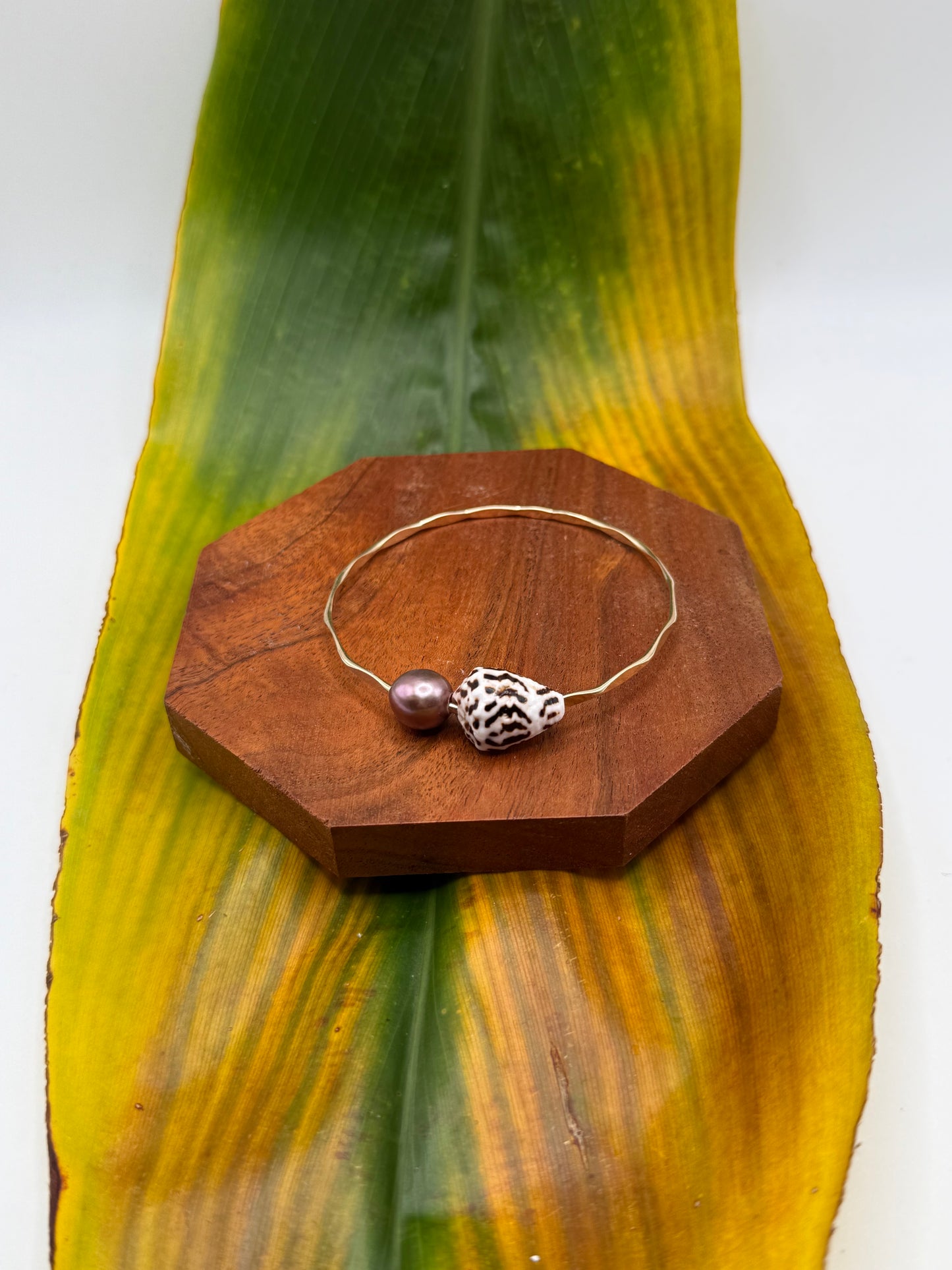 Tahitian Bangle Size 7.5" Gold Filled