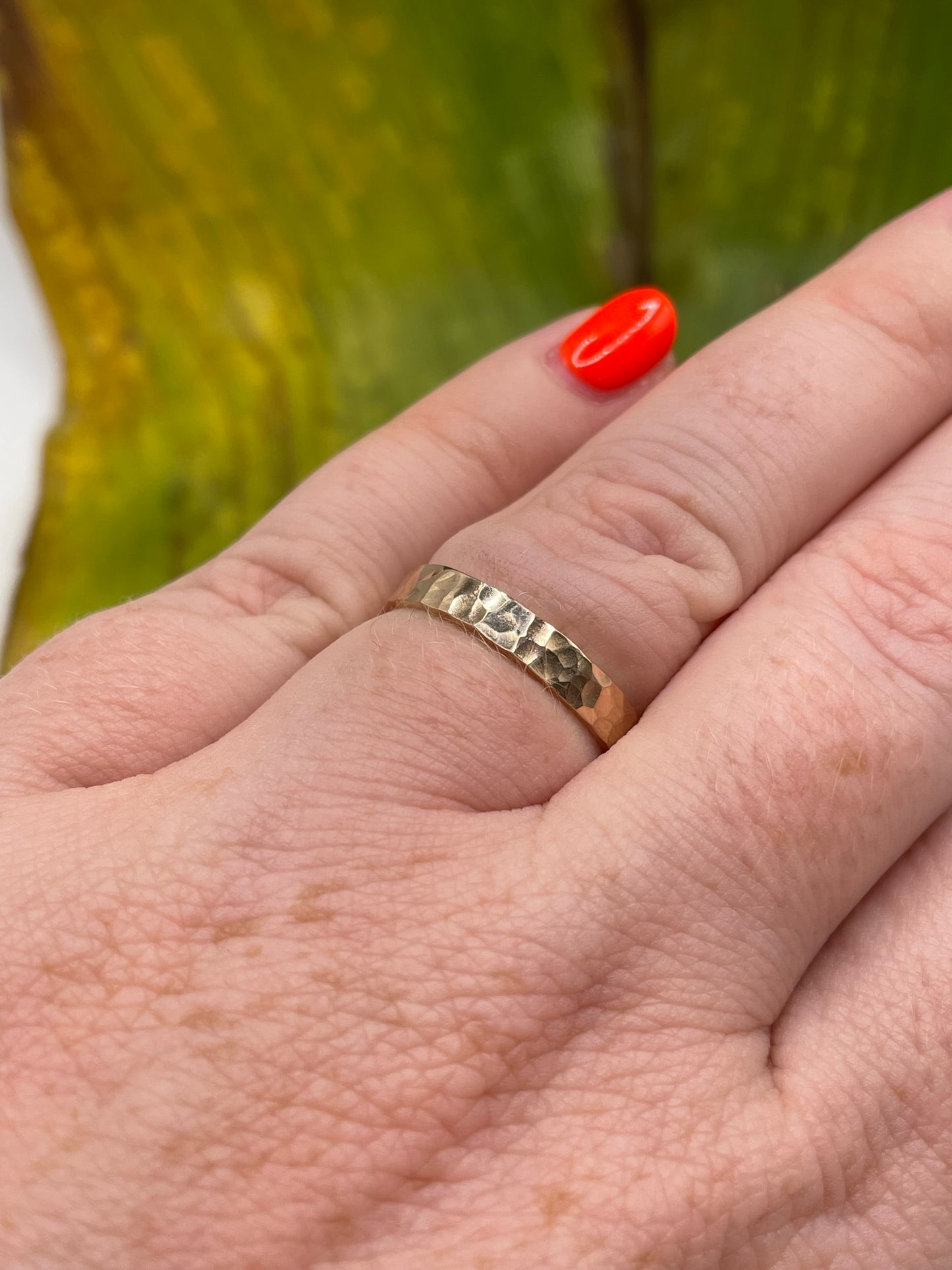 Hammered Band Ring